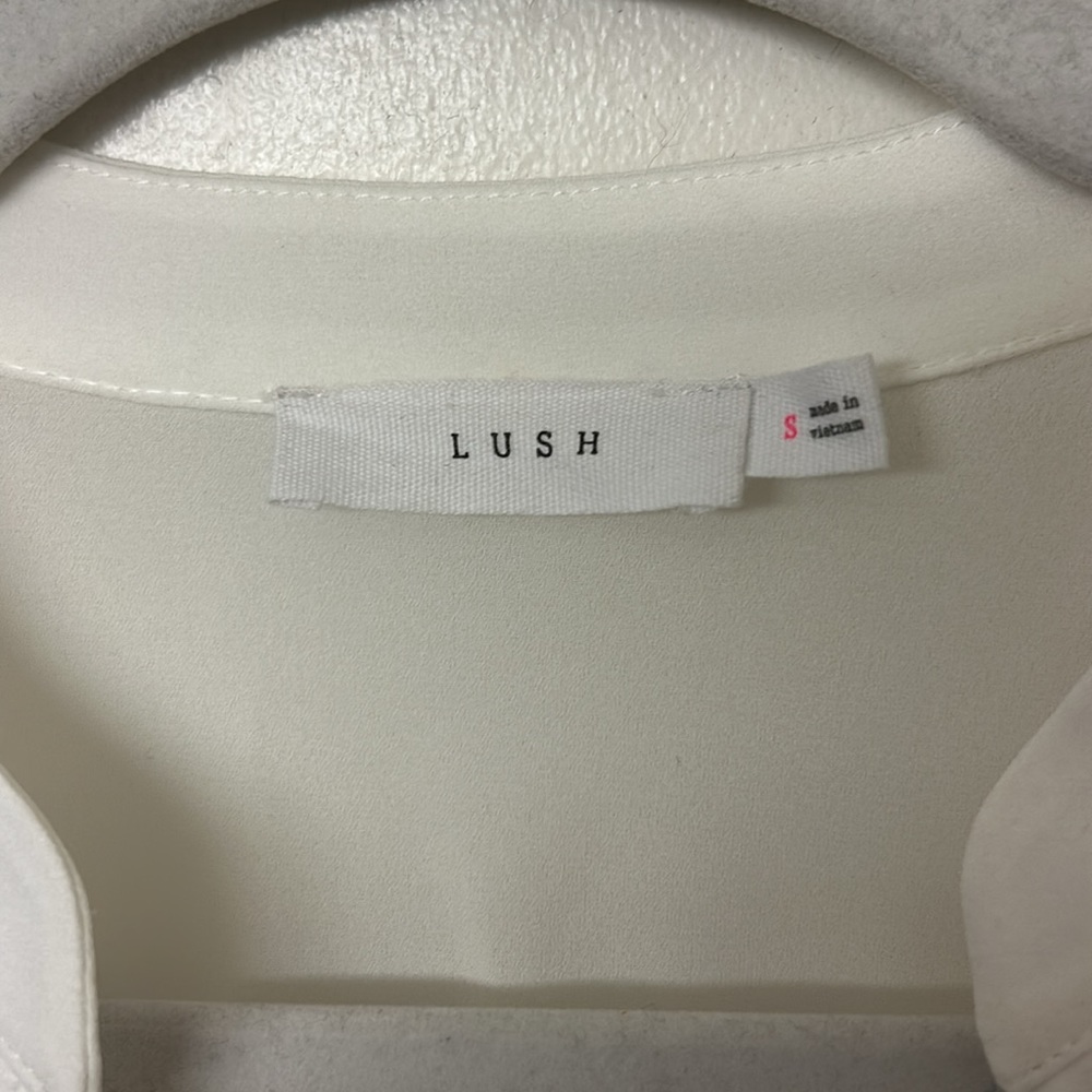 Bundle Lush Tunic Sheer Size Small black white Blouse Business Casual Work Wear - Picture 5 of 14